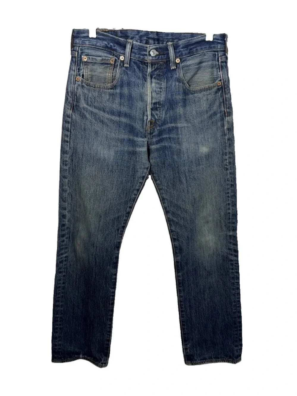 VTG Levis 501 Men’s 29x30 Button Fly Jeans Distressed Grunge Faded Pocket Y2K